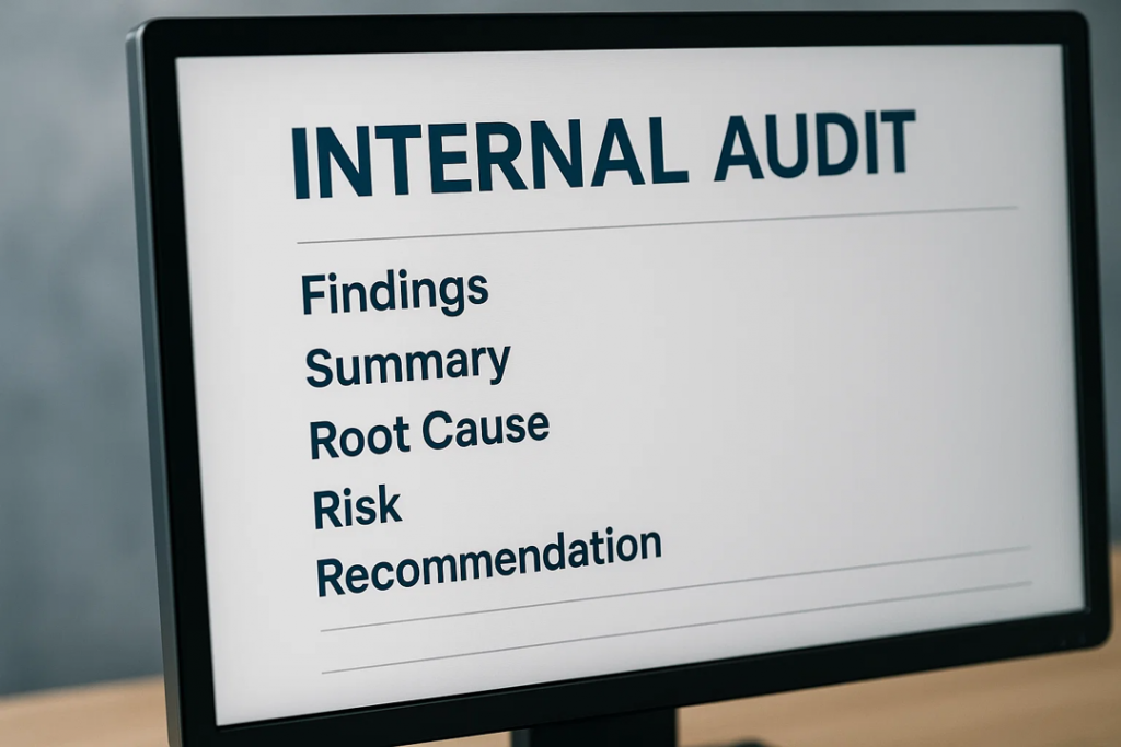 internal audit report